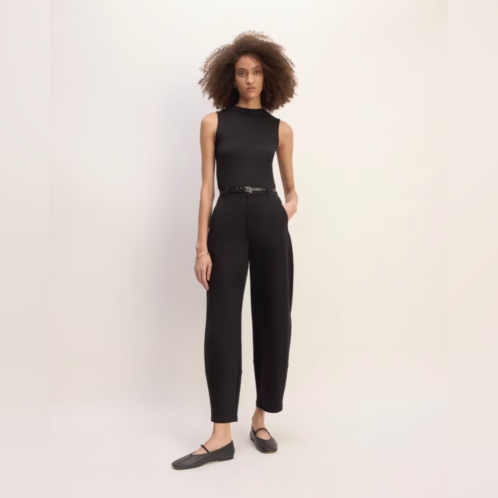 Everlane The Utility Barrel Pant in Black Size 12 Regular